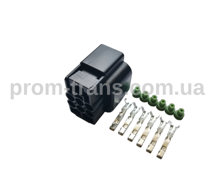 Авто роз'єм гніздовий 6-ти контактний аналог KUM PB625-06027
