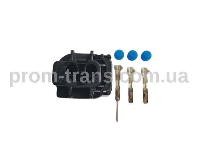 Авто роз'єм гніздовий 3х контактний аналог АМР 1-967642-1 MICRO QUADLOK