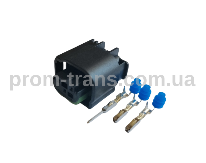 Авто роз'єм гніздовий 3х контактний аналог АМР 1-967642-1 MICRO QUADLOK