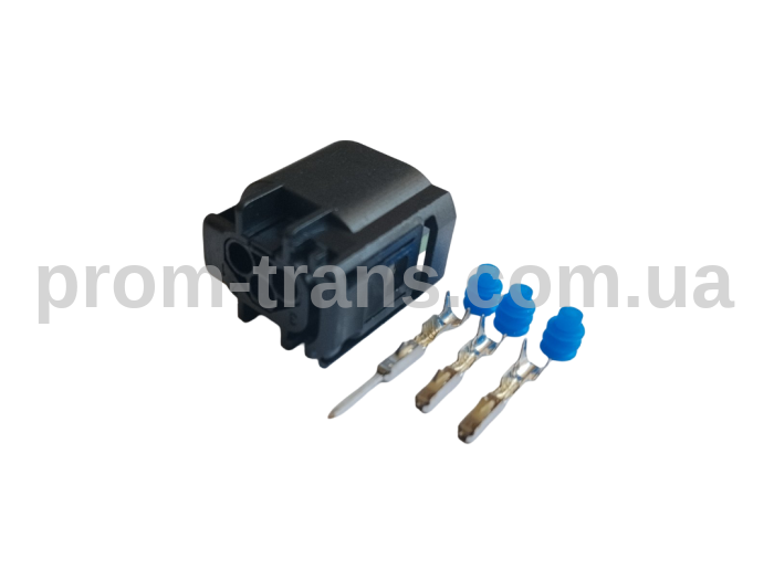 Авто роз'єм гніздовий 3х контактний аналог АМР 1-967642-1 MICRO QUADLOK