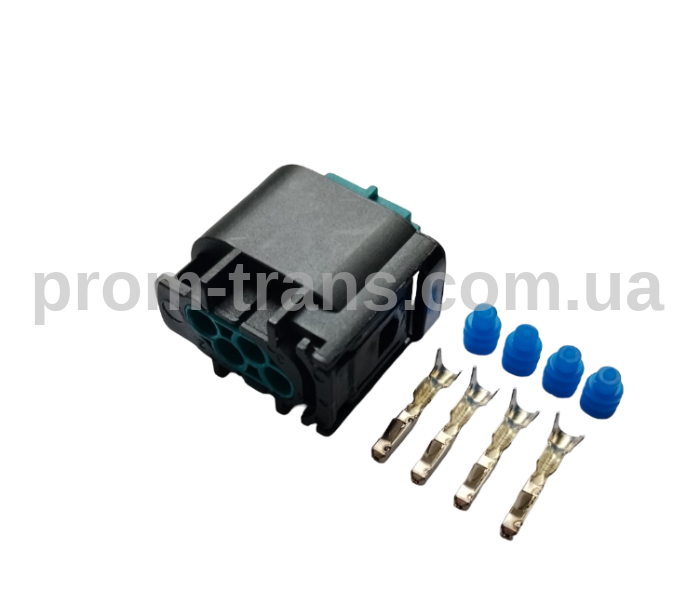 Авто роз'єм гніздовий 4х контактний аналог АМР 1-967640-1 MICRO QUADLOK
