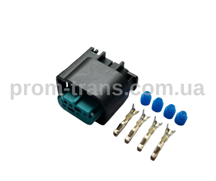 Авто роз'єм гніздовий 4х контактний аналог АМР 1-967640-1 MICRO QUADLOK