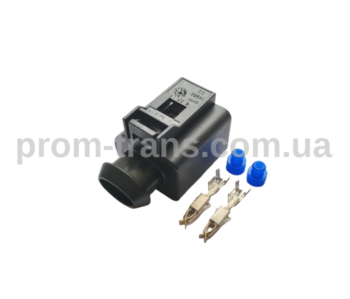 Авто разъем генздовой 2х контактный аналог WAG 1JO 973 772