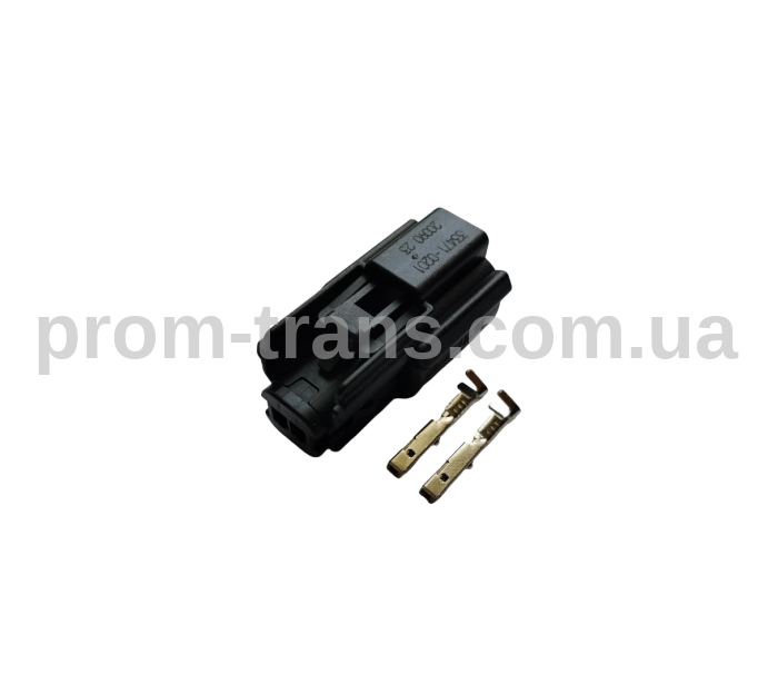 Авто роз'єм 2-х контактний гніздовий серії 1,2мм аналог Molex 33471-0201