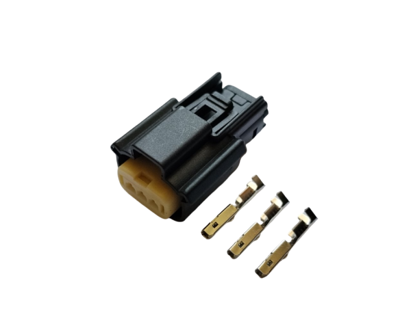 Авто роз'єм 3-х контактний гніздовий серії 1,2мм аналог Molex 33471-0301