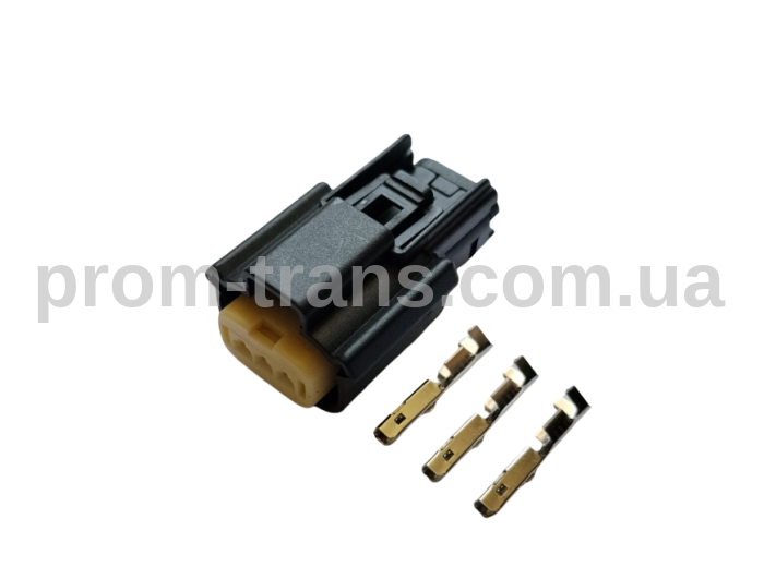 Авто разъем 3-х контактный гнездовой серии 1,2мм аналог Molex 33471-0301