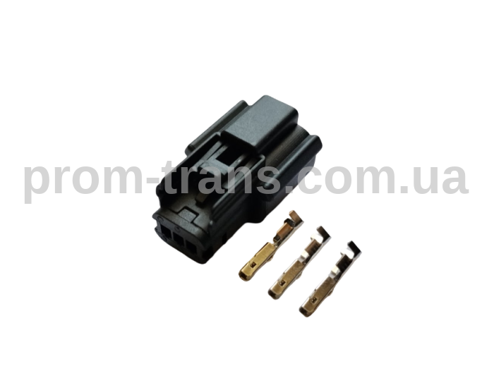 Авто разъем 3-х контактный гнездовой серии 1,2мм аналог Molex 33471-0301