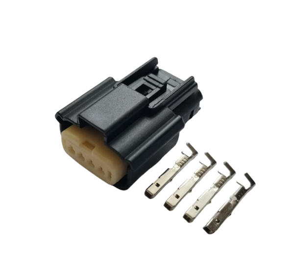 Авто роз'єм 4-х контактний гніздовий серії 1,2мм аналог Molex 33471-0401