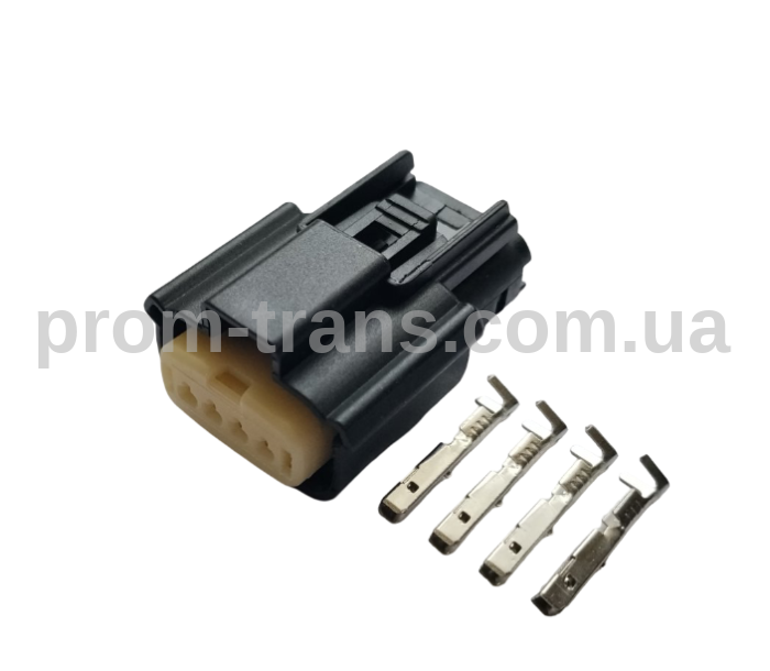 Авто роз'єм 4-х контактний гніздовий серії 1,2мм аналог Molex 33471-0401