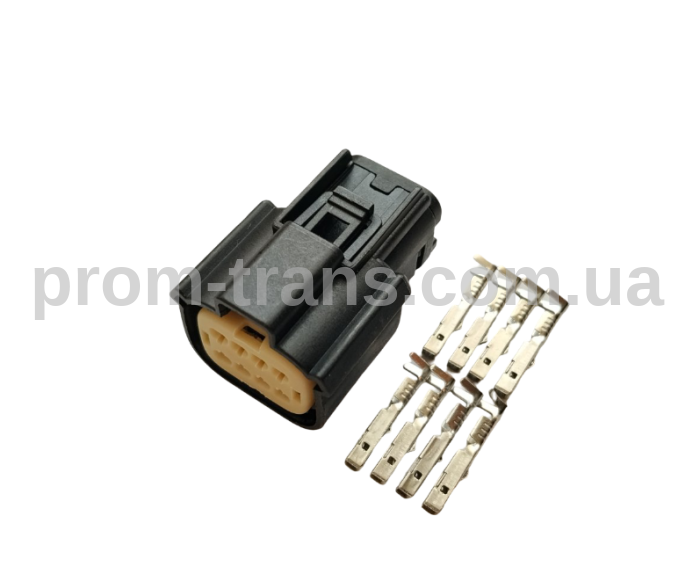 Авто разъем 8-ми контактный гнездовой серии 1,2мм аналог Molex 33472-0801
