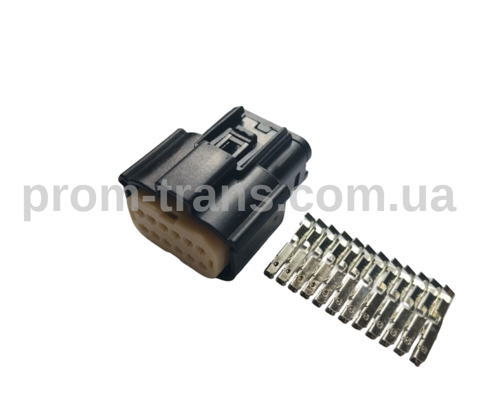 Авто роз'єм 12-ти контактний гніздовий серії 1,2мм аналог Molex 033472-1201