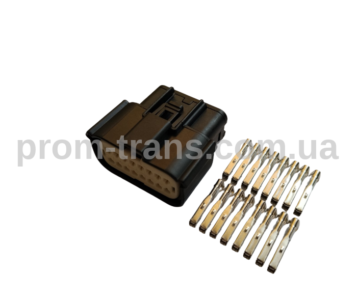 Авто роз'єм 16-ти контактний гніздовий серії 1,2мм аналог Molex 033472-1601