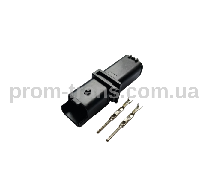 Авто роз'єм 2-х контактний штирьовий аналог FCI 0 211PL022S0049 211PC02280081