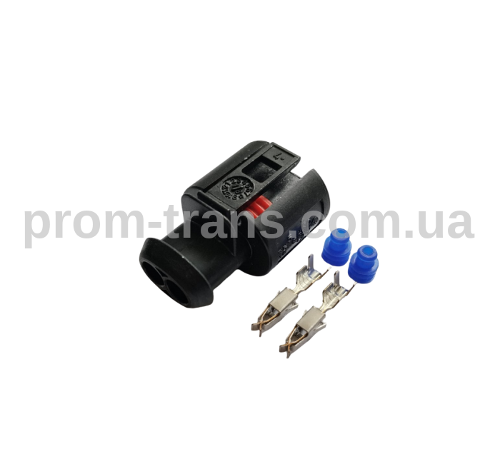 Авто разъем 2-x контактный гнездовой аналог Volkswagen 357 973 202