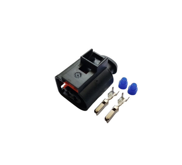 Авто роз'єм гніздовий 2-х контактний аналог Volkswagen 4D0 971 992 B
