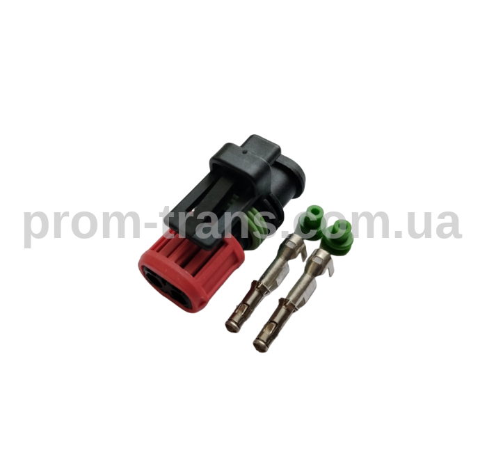 Авто роз'єм гніздовий 2-х контактний SERIES HSG ASSY DIA 1.5MM SKTLATCH аналог AMP 1337245-3