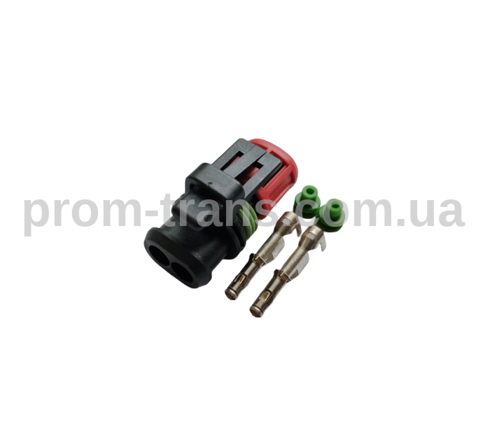 Авто роз'єм гніздовий 2-х контактний SERIES HSG ASSY DIA 1.5MM SKTLATCH аналог AMP 1337245-3
