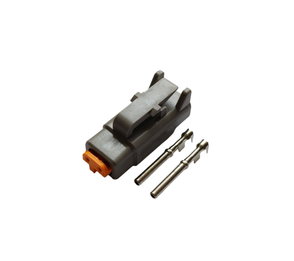 Авто роз'єм гніздовий 2-х контактний серії DTM аналог DEUTSCH DTM06-2S