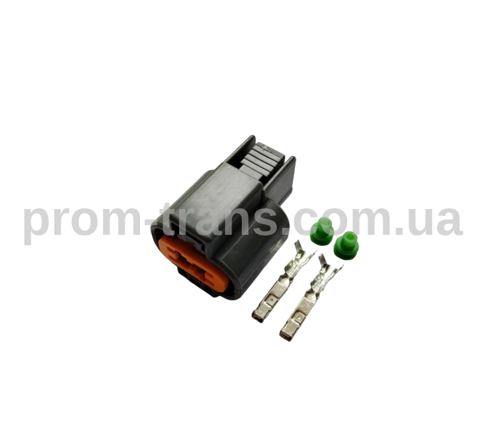 Авто роз'єм гніздовий 2-х контактний аналог KUM PB625-02127 NMWP02F-GY