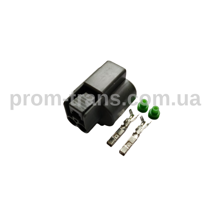 Авто роз'єм гніздовий 2-х контактний аналог KUM PB625-02127 NMWP02F-GY