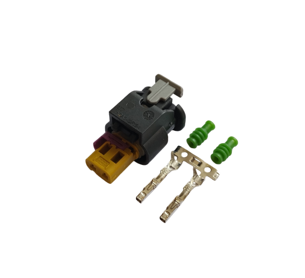 Роз'єм 2-х контактний гніздовий аналог AMP 0-212986-4 Volkswagen 4F0 973 702A 2112985