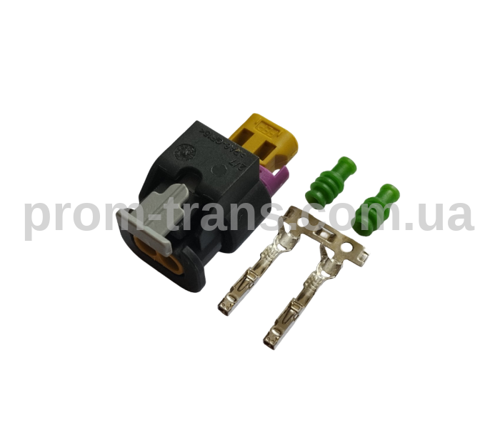 Роз'єм 2-х контактний гніздовий аналог AMP 0-212986-4 Volkswagen 4F0 973 702A 2112985