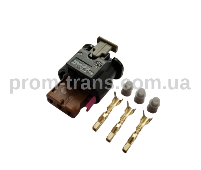 Роз'єм 3-х контактний гніздовий аналог Volkswagen 4F0 973 703A AMP 1718653-1 2-1718652-3
