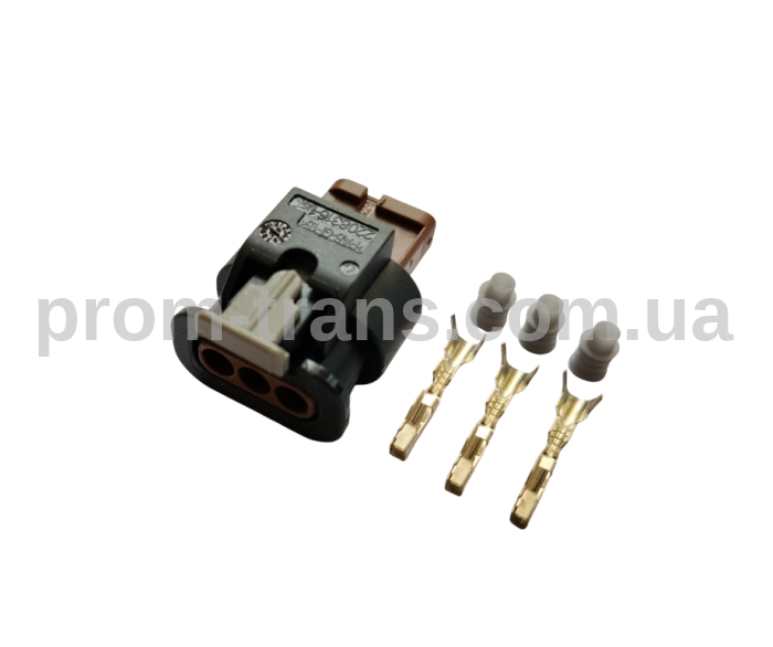 Роз'єм 3-х контактний гніздовий аналог Volkswagen 4F0 973 703A AMP 1718653-1 2-1718652-3