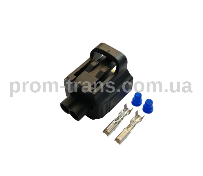 Роз'єм 2-x контактний гніздовий аналог AMP 184000-1 Toyota 90980-10734 Motrcraft WPT-357 Ford 3U2Z-14S411-HVA