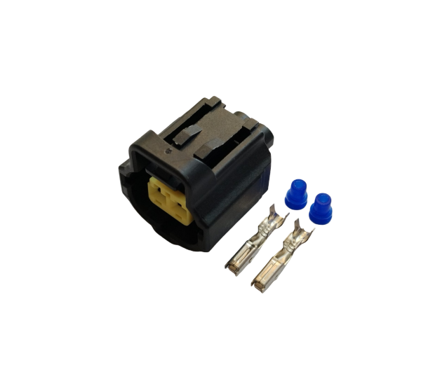Роз'єм 2-x контактний гніздовий аналог AMP 184000-1 Toyota 90980-10734 Motrcraft WPT-357 Ford 3U2Z-14S411-HVA
