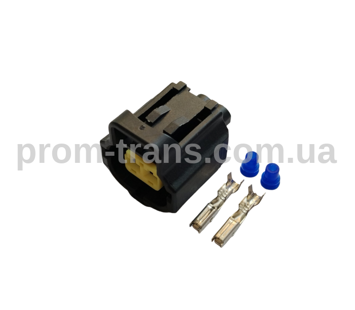 Роз'єм 2-x контактний гніздовий аналог AMP 184000-1 Toyota 90980-10734 Motrcraft WPT-357 Ford 3U2Z-14S411-HVA