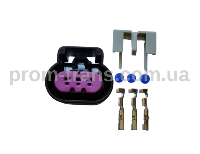 Разъем 3-х контактный гнездовой аналог Delphi 15326808 13519047 ACDelco PT1805 GM 88988143 Motorkraft WPT-1144